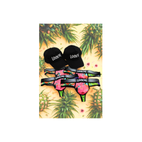 Pack 4 Strings Homme LM2402-57SWE LOOKME + 2 Casquettes Offertes